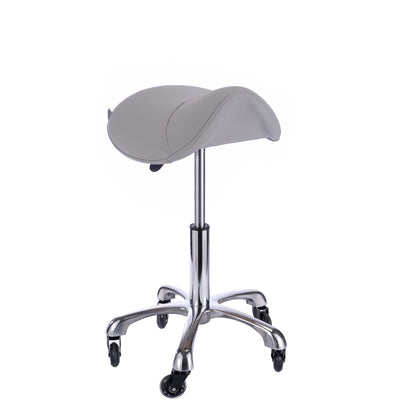 SPA NUMA Saddle Stool with Metal Base - USA-1022A-Silver