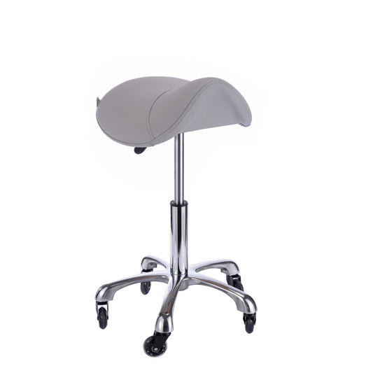 SPA NUMA Saddle Stool with Metal Base - USA-1022A-Silver