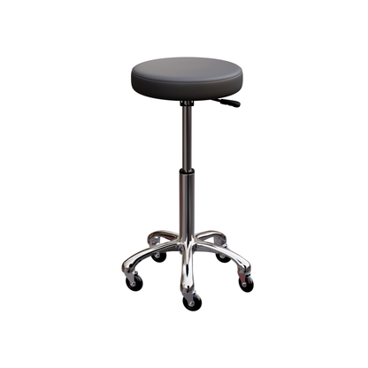 Spa Numa BUTTON Stool in Gray with Metal Base - 1023A