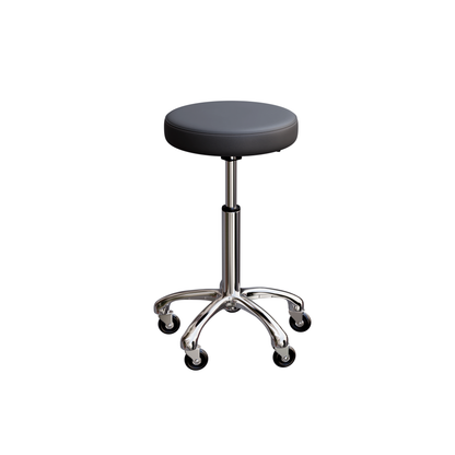 Spa Numa BUTTON Stool in Gray with Metal Base - 1023A