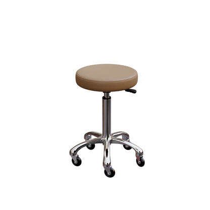Spa Numa BUTTON Stool in Sand with Metal Base - 1023A