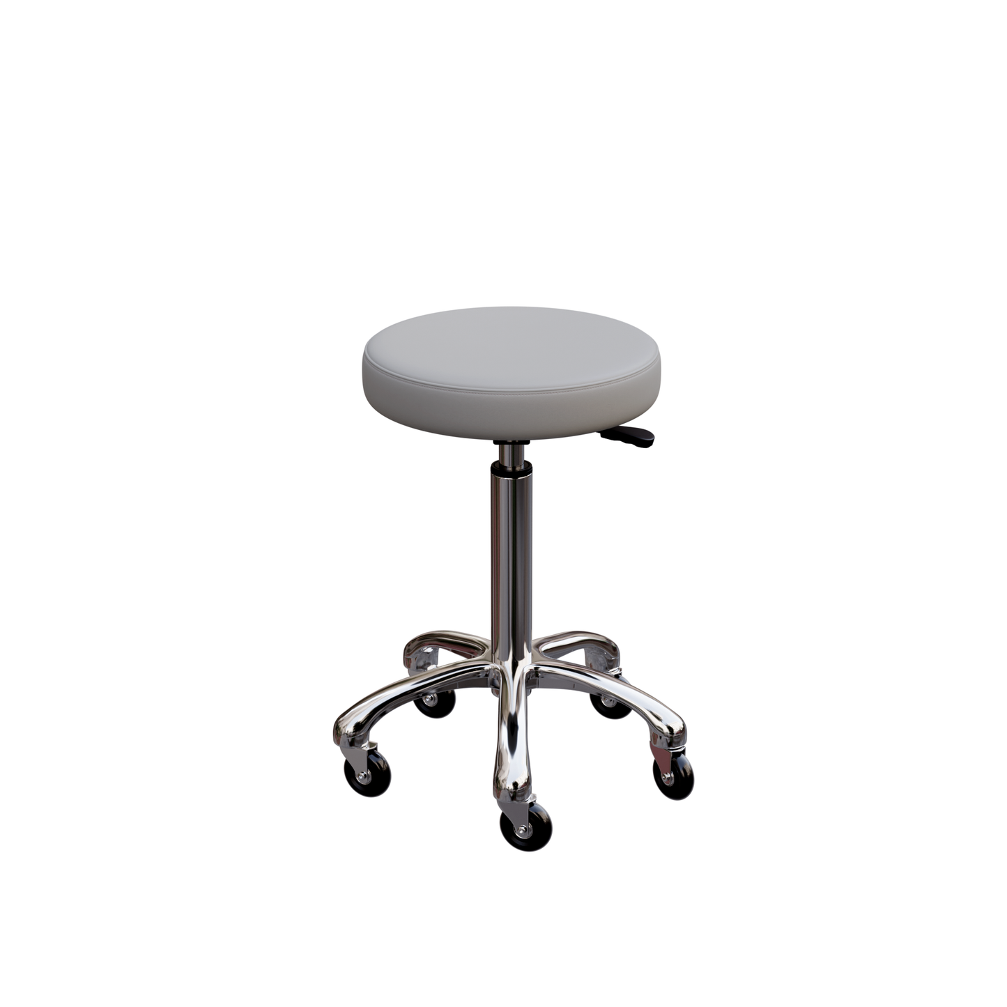 Spa Numa BUTTON Stool in Silver with Metal Base - 1023A