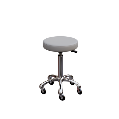 Spa Numa BUTTON Stool in Silver with Metal Base - 1023A
