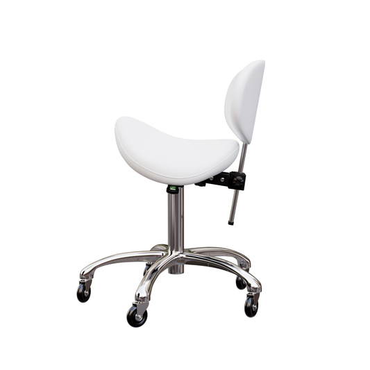 Spa Numa LOLA Saddle Stool with Backrest and Metal Base - 1025
