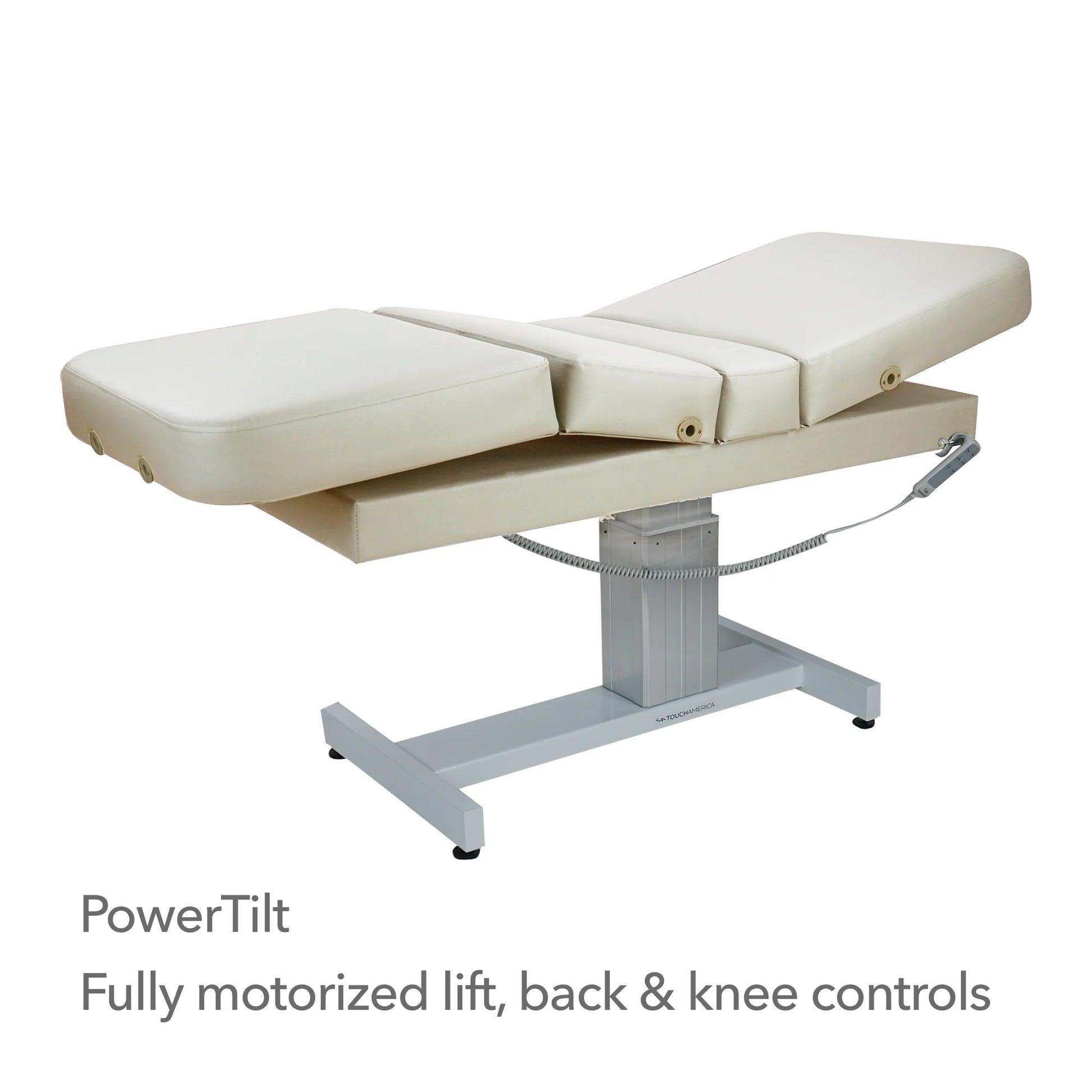 Ergonomic Venetian PowerTilt spa bed for massage and salon services