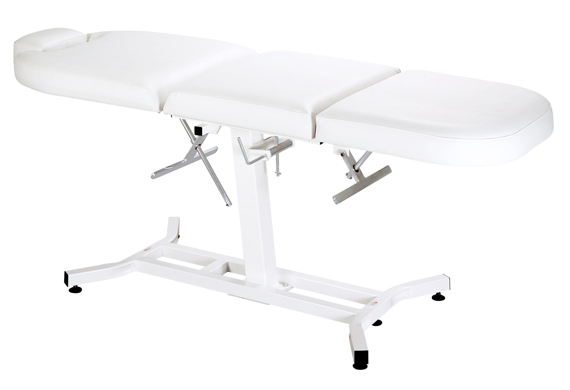 Adjustable facial bed with poly comfort padding by Equipro