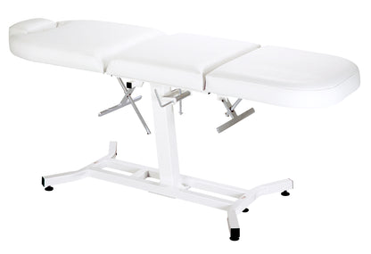 Adjustable facial bed with poly comfort padding by Equipro