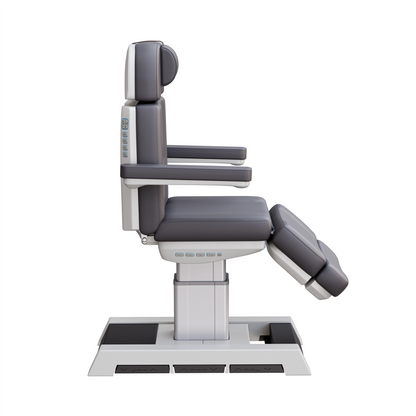 Spa Numa NEW MEDICI Heavy Duty Medical Grade Pedestal 4-Motor Treatment Chair - 2218BN - Gray