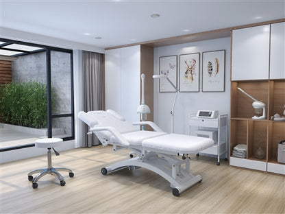 Spa Numa HARMON Three Motor Electric Spa Table in White - 2241C-W