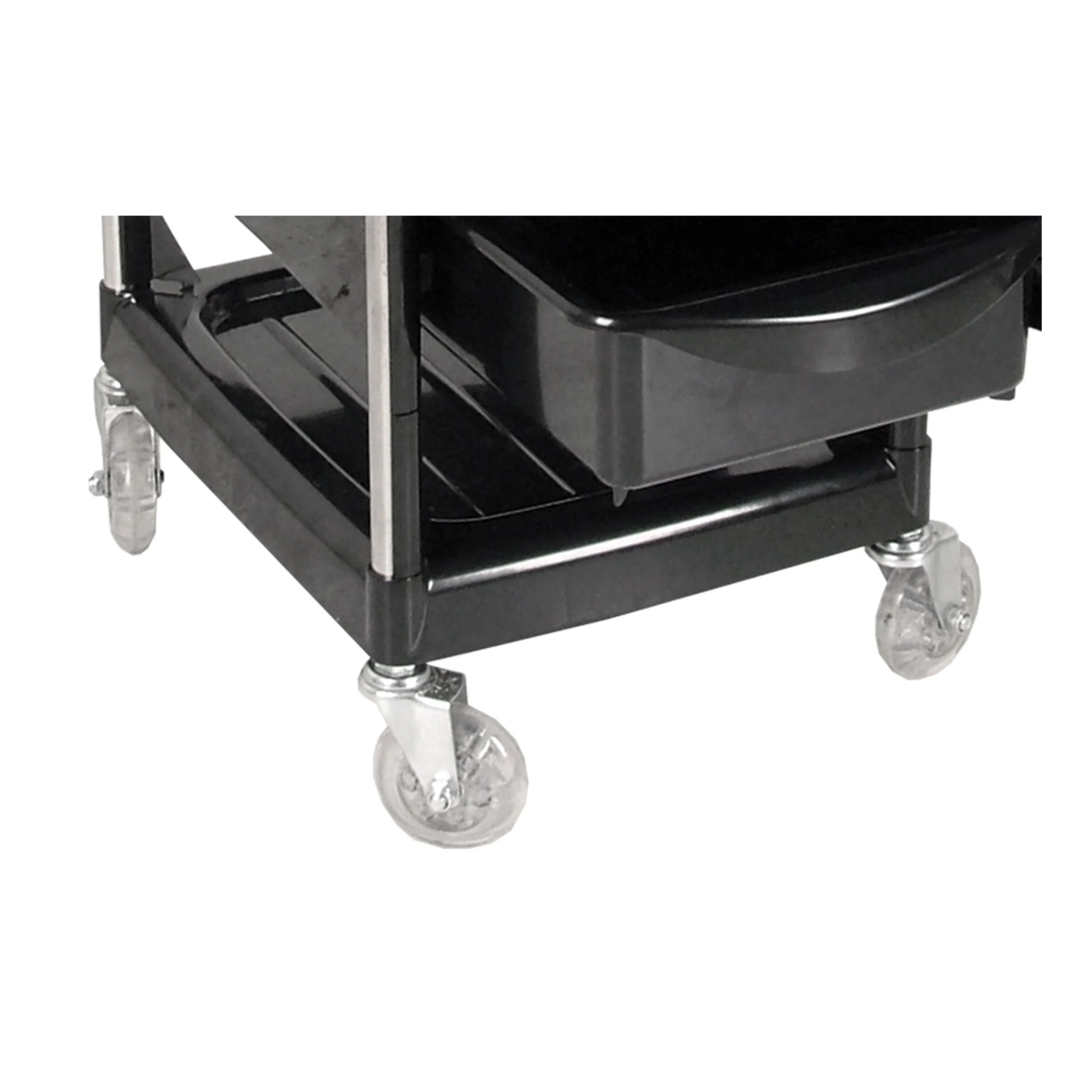 Collins San Francisco Trolley featuring rolling base, multiple storage drawers, and top surface for salon tools and equipment.