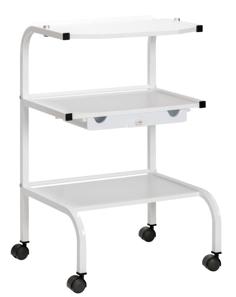 Equipro TS-3 Deluxe Trolley Table with three shelves for spa equipment