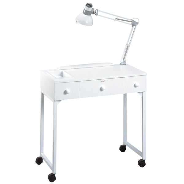 Equipro Manicure Table Deluxe 51401 with modern salon design