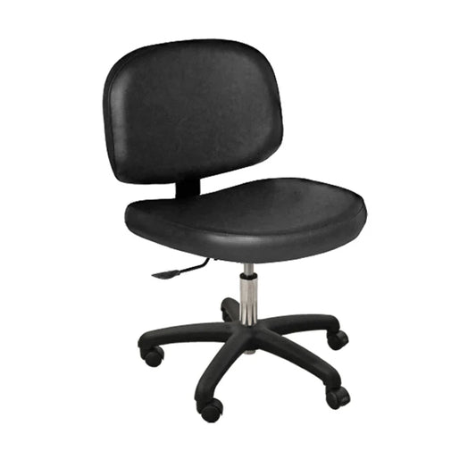 Contour stool with an ergonomic design, offering comfortable seating for professional salon use.
