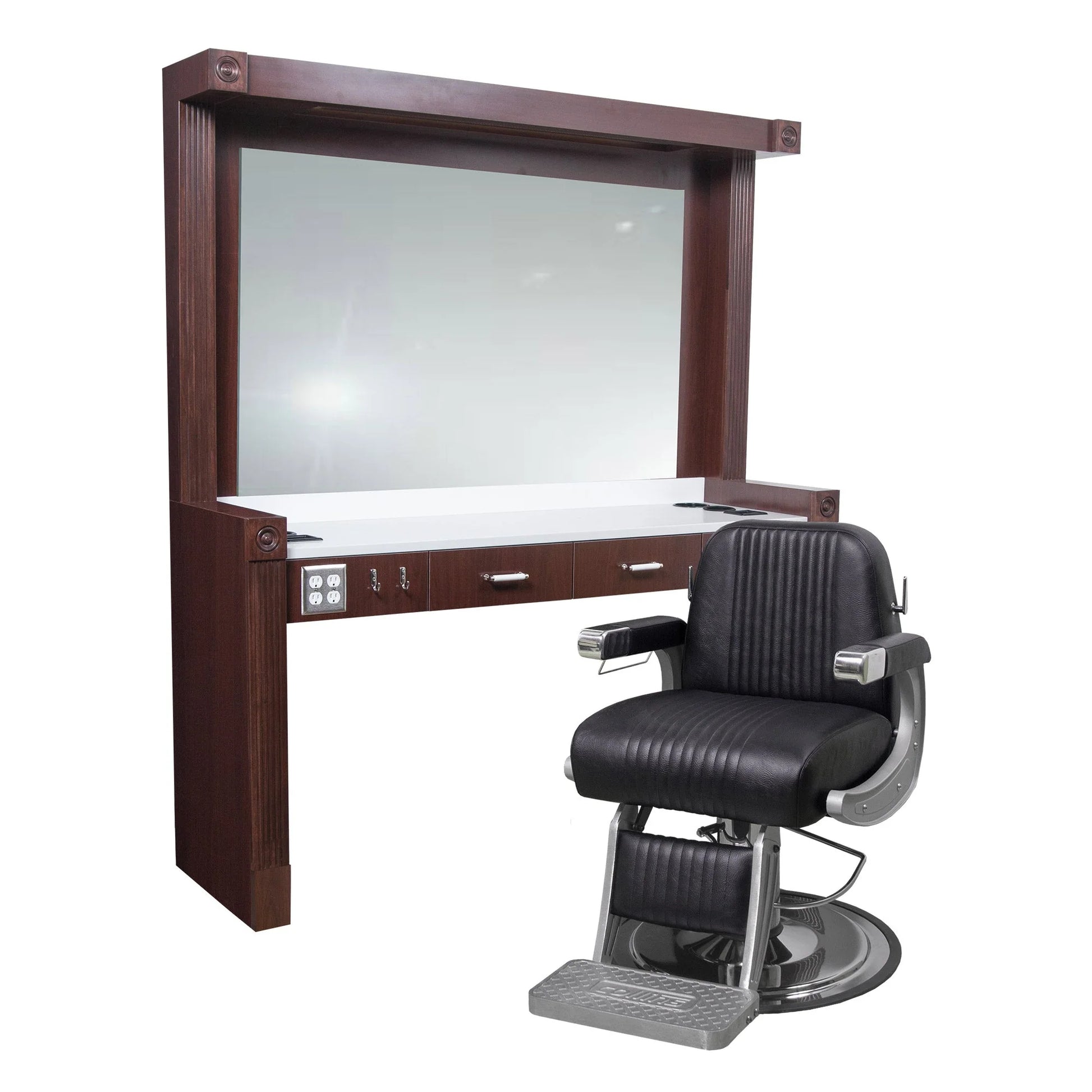 Collins Quinton soffit designed to complement barber stations with a clean, professional finish.