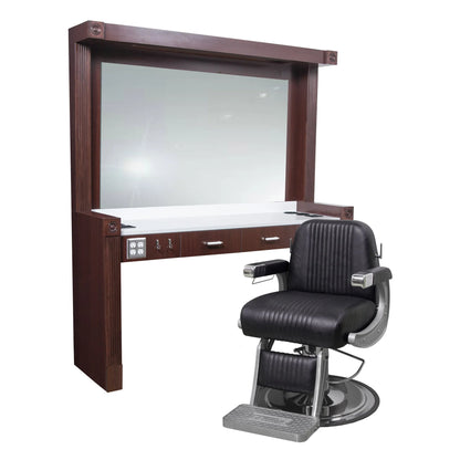 Collins Quinton soffit designed to complement barber stations with a clean, professional finish.