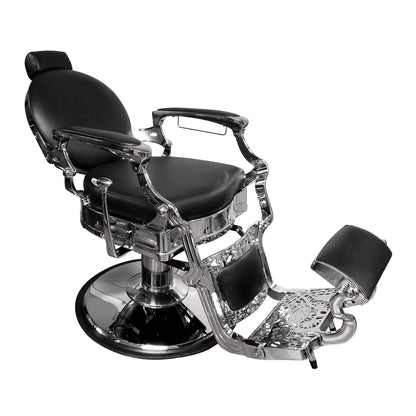 Collins Princeton barber chair featuring a classic barbershop design and professional finish.
