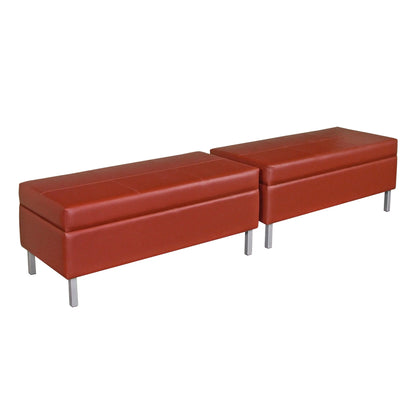 Contemporary Collins Enova bench without back support, with sleek lines and a professional finish.