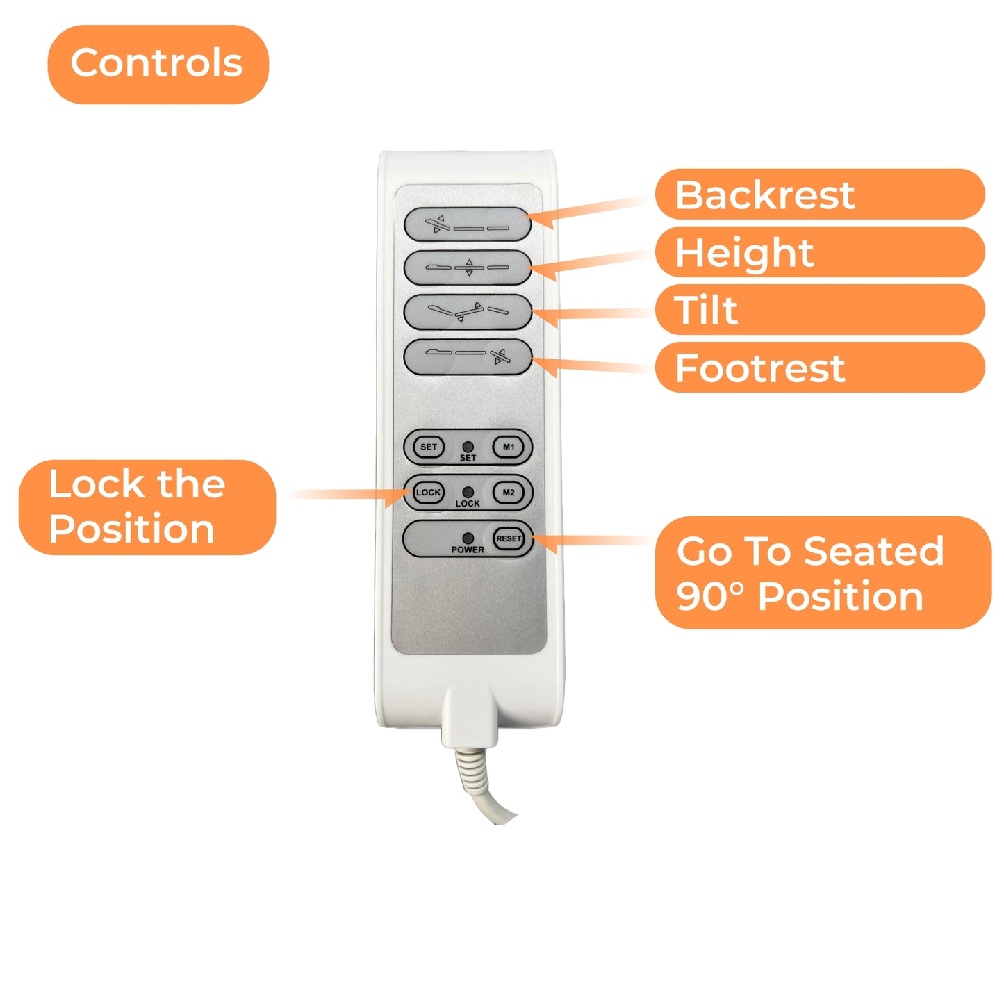 Accessory: Memory Hand Remote Corded - Compatible with Spa Numa SWIVEL / SWIVEL DELUXE - 2246B 2246EB - A:2246B-EB-MEMORY