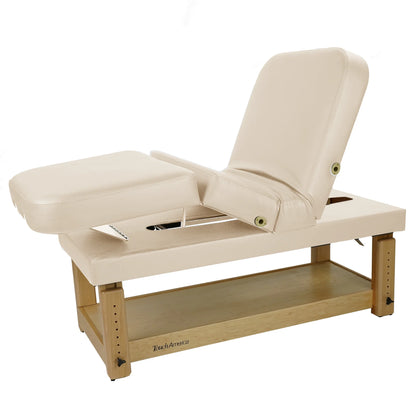 Luxury stationary massage table TouchAmerica Multi-Pro with padded surface for client comfort