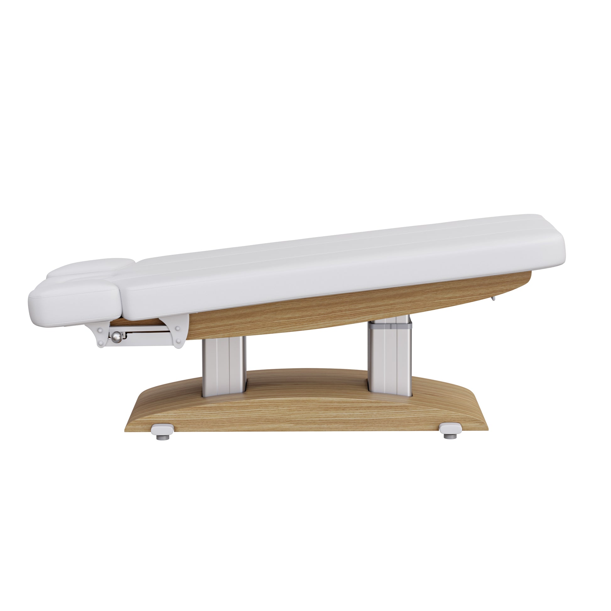 Spa Numa BLISS luxury 4 motor electric massage and treatment bed with wood base, adjustable headrest and armrests, breathing hole, and polyurethane upholstery—perfect for spa, wellness, and body therapy treatments.