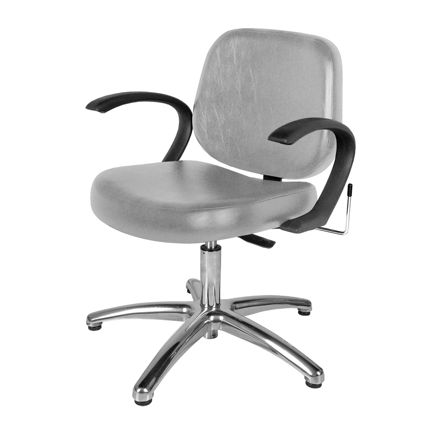 Front-facing Collins Massey Lever-Control Shampoo Chair showcasing durable construction, comfortable padding, and modern salon design.