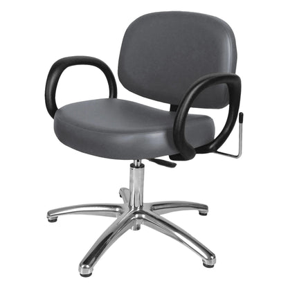 Collins Kiva lever-control shampoo chair featuring a professional salon design.