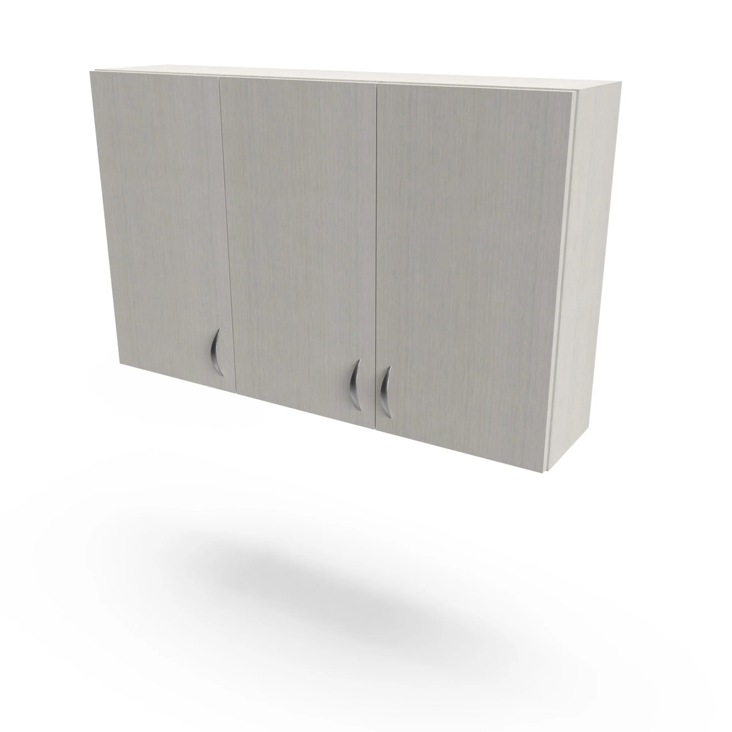 A 48 inch Collins Organizer upper storage cabinet with hinged doors and a light gray finish.