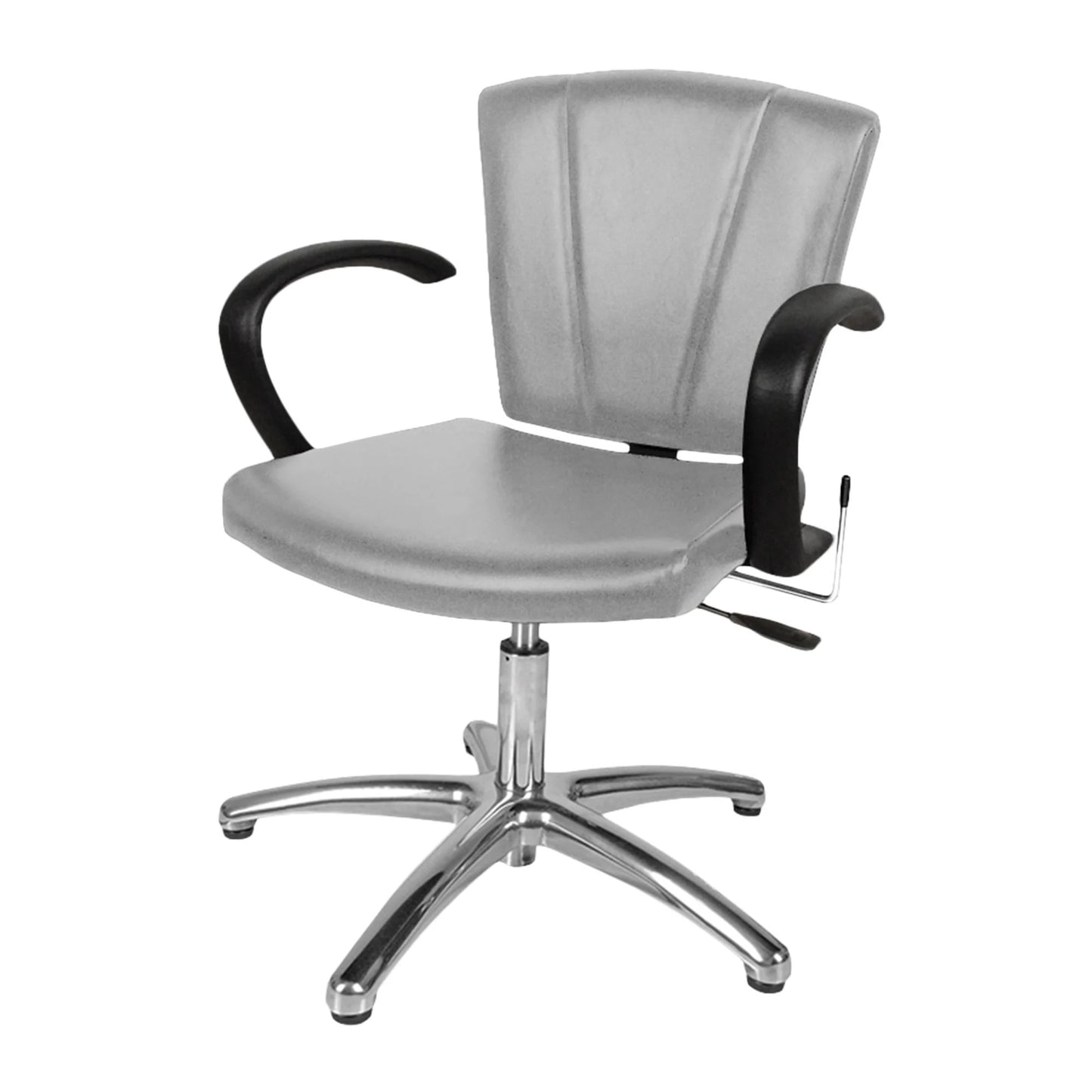 Front-facing Collins Sean Patrick Lever-Control Shampoo Chair showcasing durable construction, comfortable padding, and lever-controlled tilt.