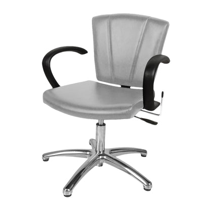 Front-facing Collins Sean Patrick Lever-Control Shampoo Chair showcasing durable construction, comfortable padding, and lever-controlled tilt.