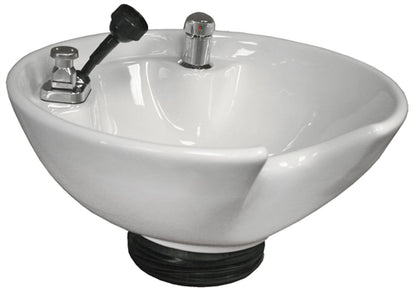 Collins Round Tilting Porcelain Shampoo Bowl