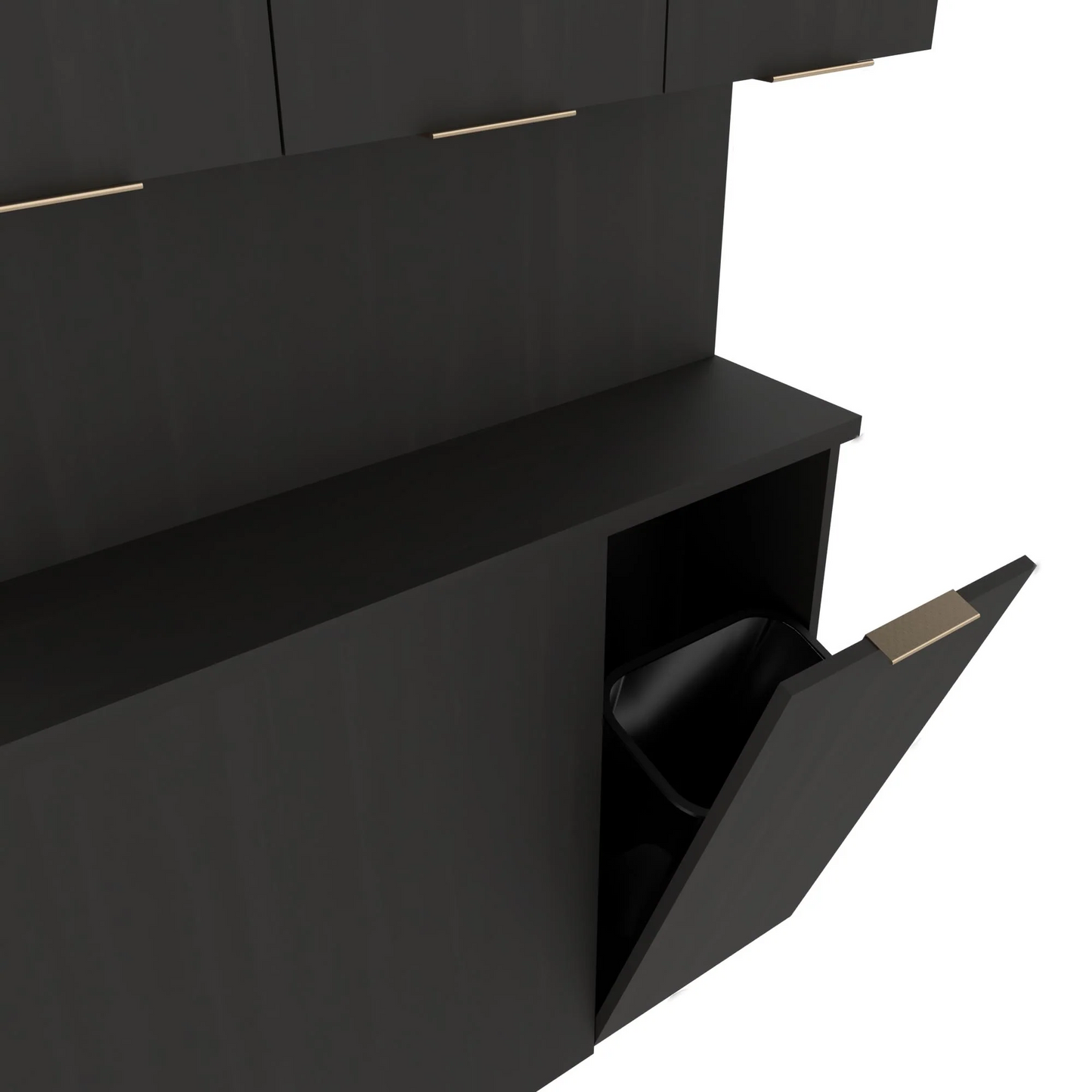 Collins Aspen backbar storage cabinet with metal legs, 32-inch model designed for organized salon storage and modern professional styling.