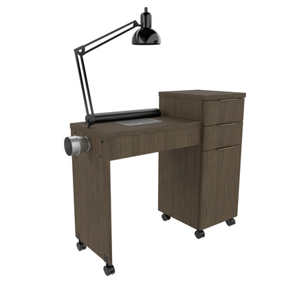 Collins Essentials tall nail table featuring a clean, professional salon design.