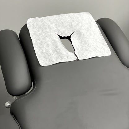 spa treatment chair with disposable face cradle cover clean professional look