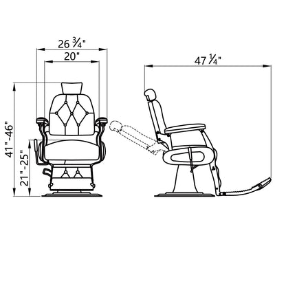 DIIR Excel Barber Chair - DIIR-2777