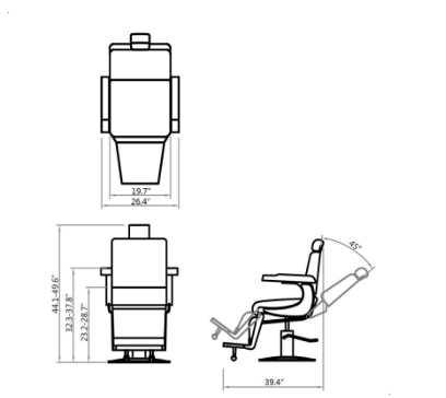 DIIR Rano Barber Chair - DIIR-2888