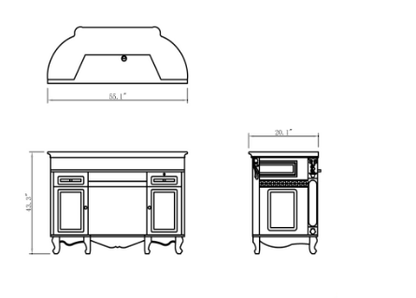 DIIR Revi LED Lighting Reception Desk DIIR-4303
