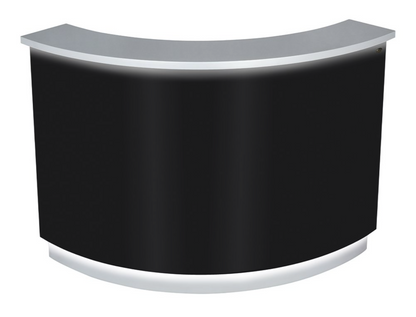 DIIR Jane LED Lighting Reception Desk - Curved L-Shaped - DIIR-4888