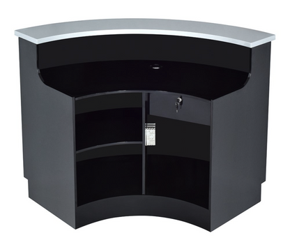 DIIR Jane LED Lighting Reception Desk - Curved L-Shaped - DIIR-4888