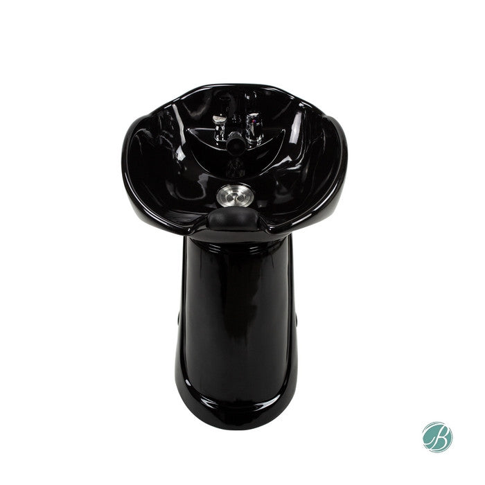 AYC Olympia Pedestal Shampoo Station - DON-SMPO-234-BLK-KIT