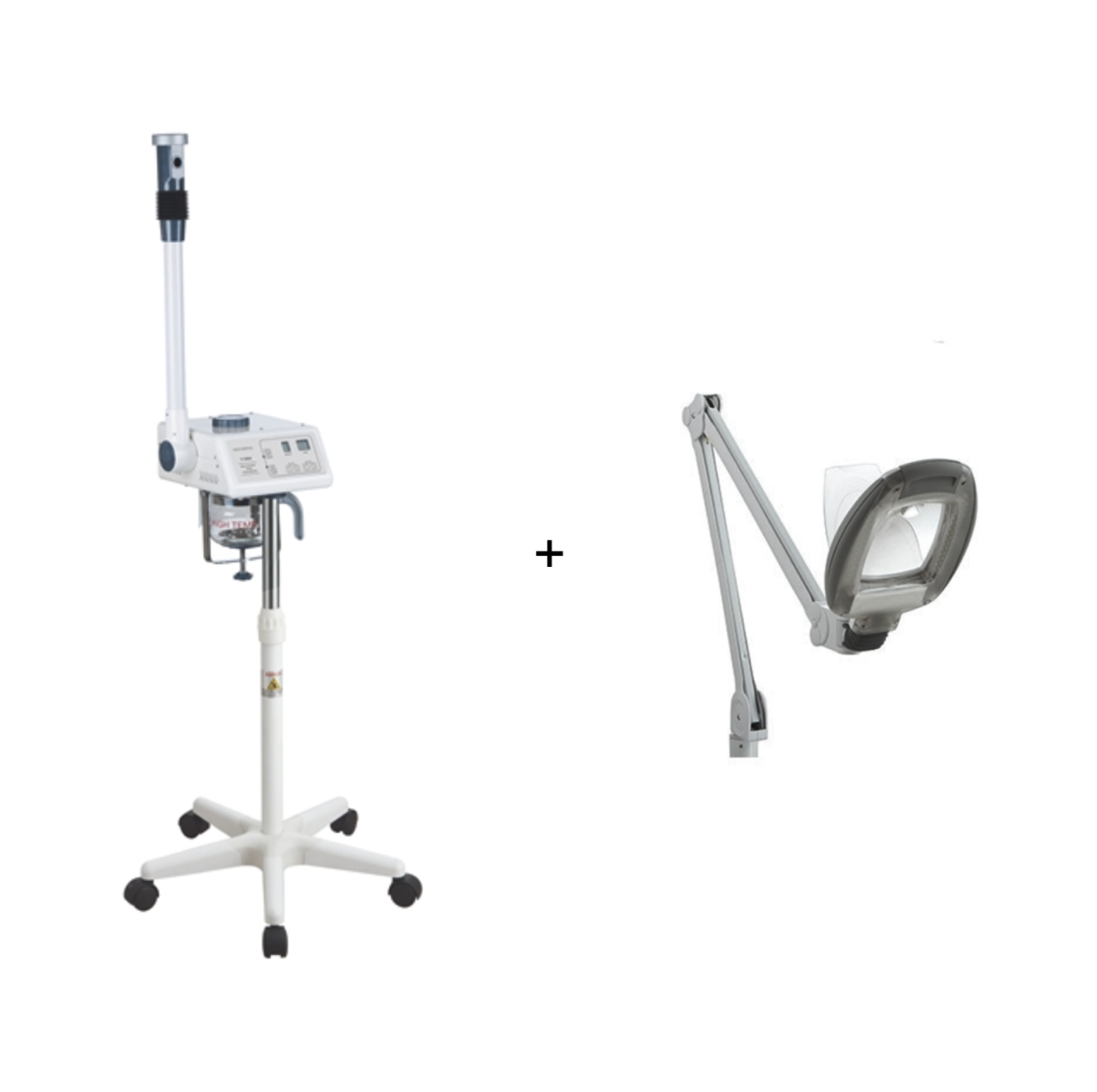 Digital Facial Steamer with Adjustable Arm and Ozone + Spa Numa AMPLE LED Lamp F-300A-1005T