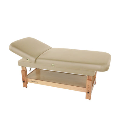 Durable stationary treatment table for wellness centers and spas