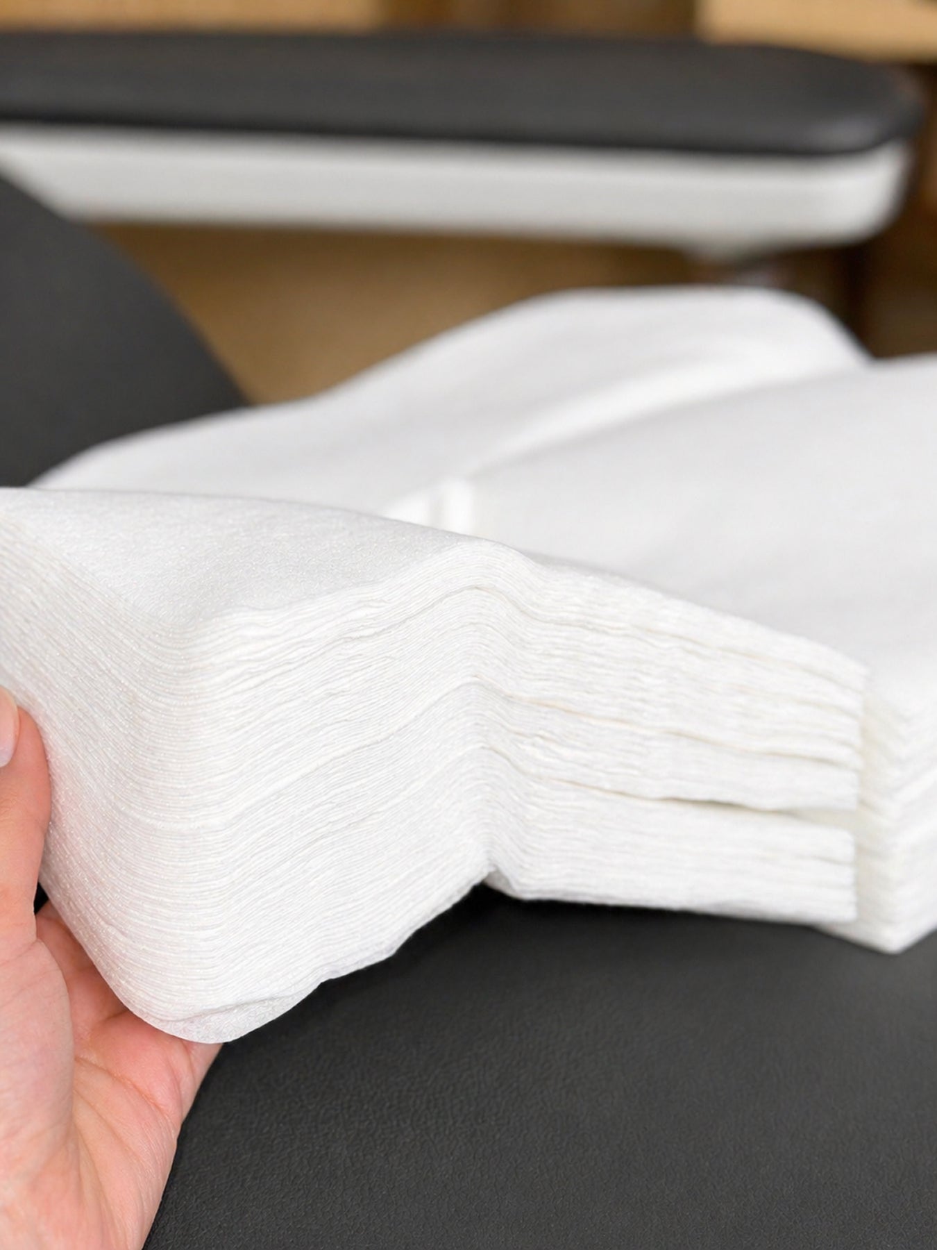 disposable face cradle covers stacked non woven spa medical use