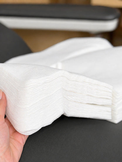 disposable face cradle covers stacked non woven spa medical use
