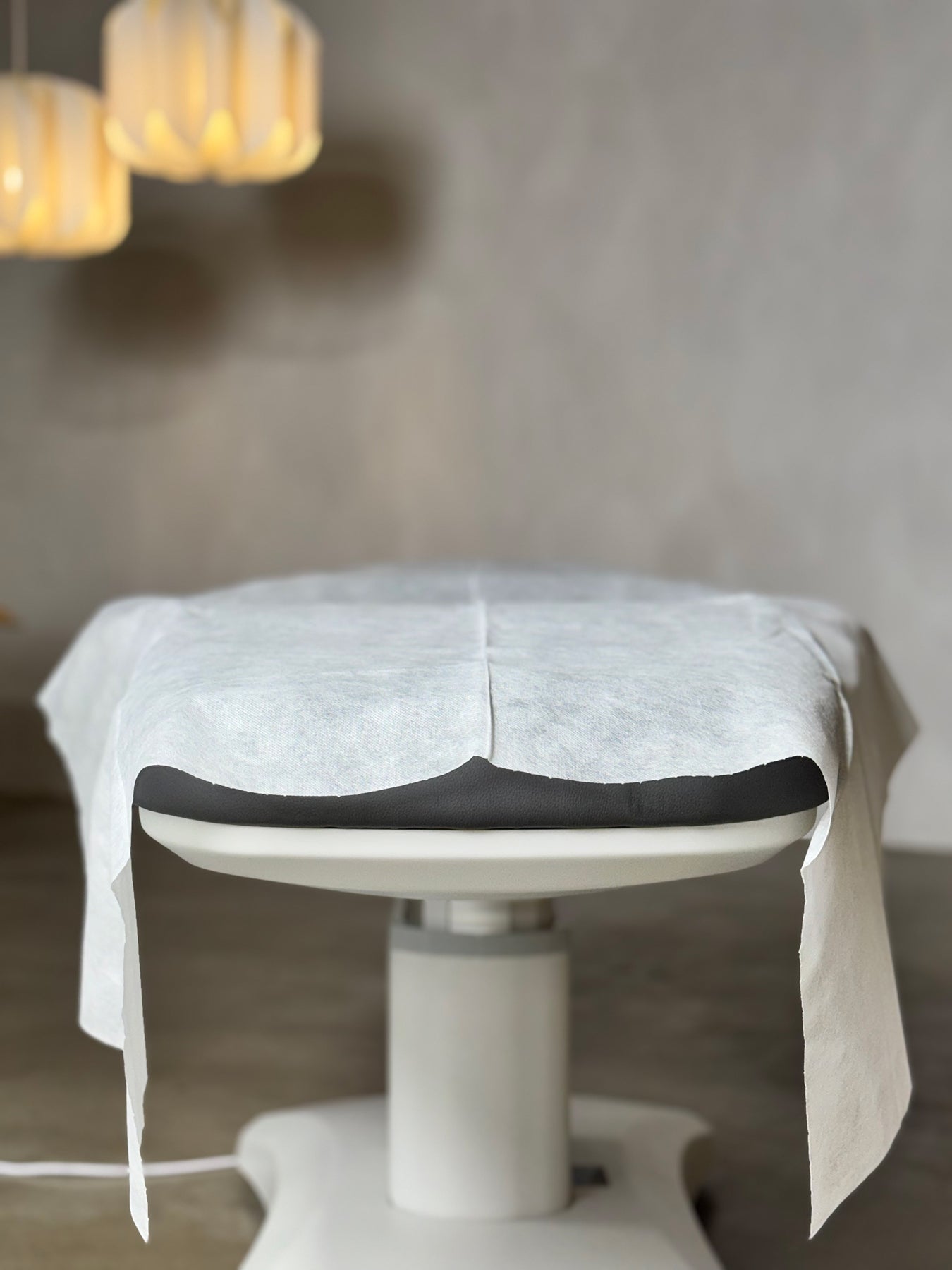 disposable bed sheet covering massage table full length professional spa setup