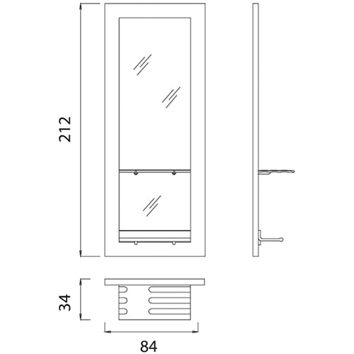 Edo Wall Styling Unit Drawing