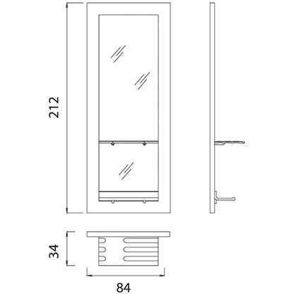 Edo Wall Styling Unit Drawing