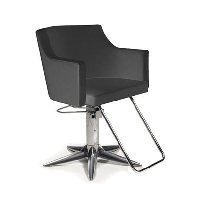 Ergonomic salon promo chair in black finish – Birkin Black Parrot