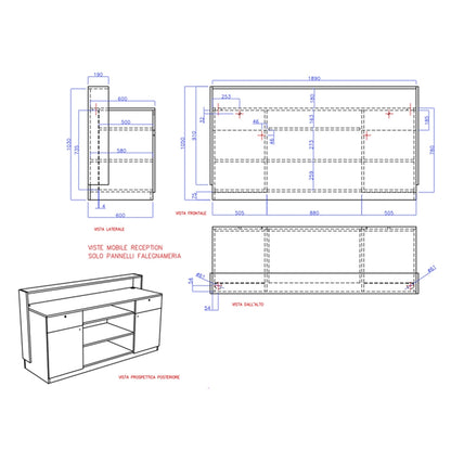 Mme De Pompadour Reception Desk by Gamma & Bross Spa - GNB-GFE0060CA