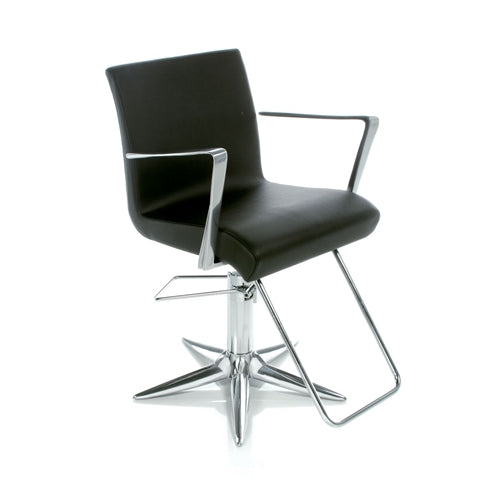 Aluotis Ecoblack Parrot Promo styling chair by Gamma & Bross in sleek black finish