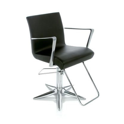 Aluotis Ecoblack Parrot Promo styling chair by Gamma & Bross in sleek black finish